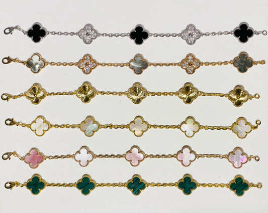 S925 Clover Charm Bracelets