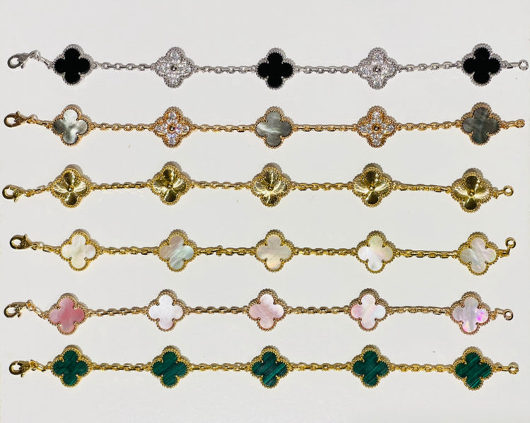 S925 Clover Charm Bracelets