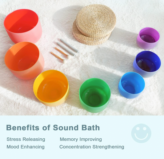 432 Hz 7 Chakra Singing Sound Bowls