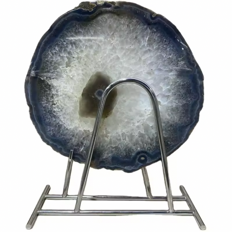 Polished Agate Round Slice Cut