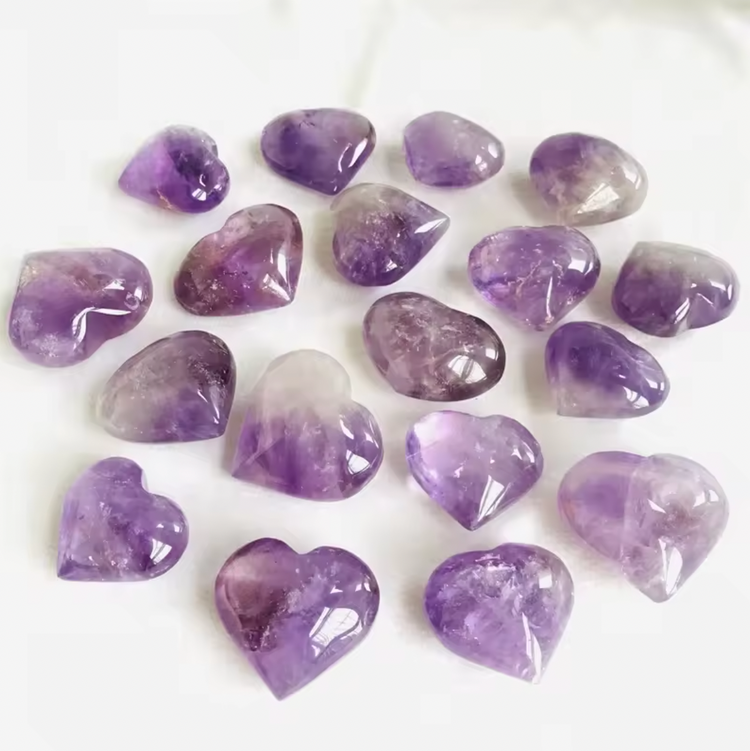 Amethyst Polished Heart Shape