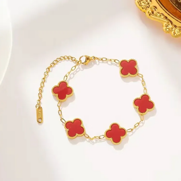 Lucky Clover Charm Bracelet