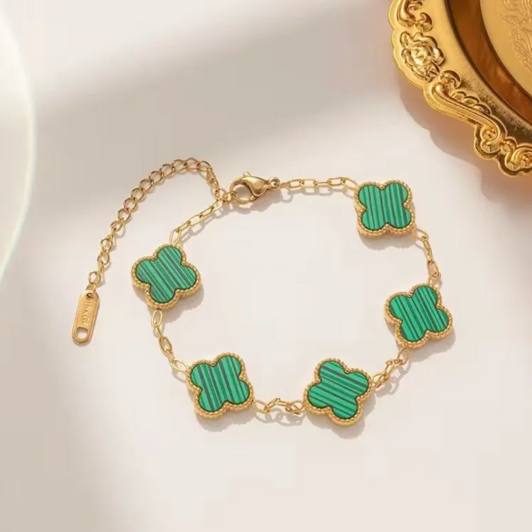 Lucky Clover Charm Bracelet