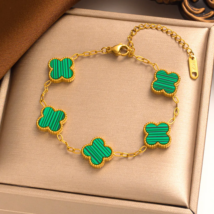 Lucky Clover Charm Bracelet