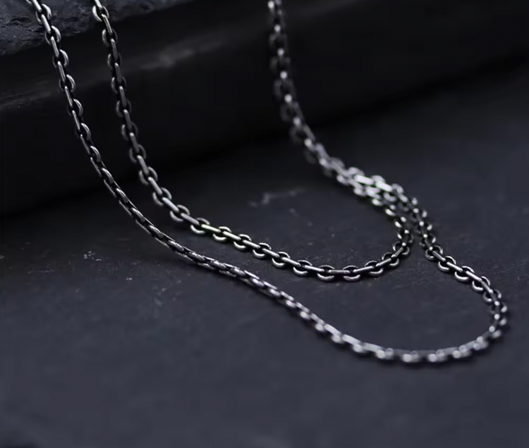 2mm S925 Thai Vintage Chain Necklace