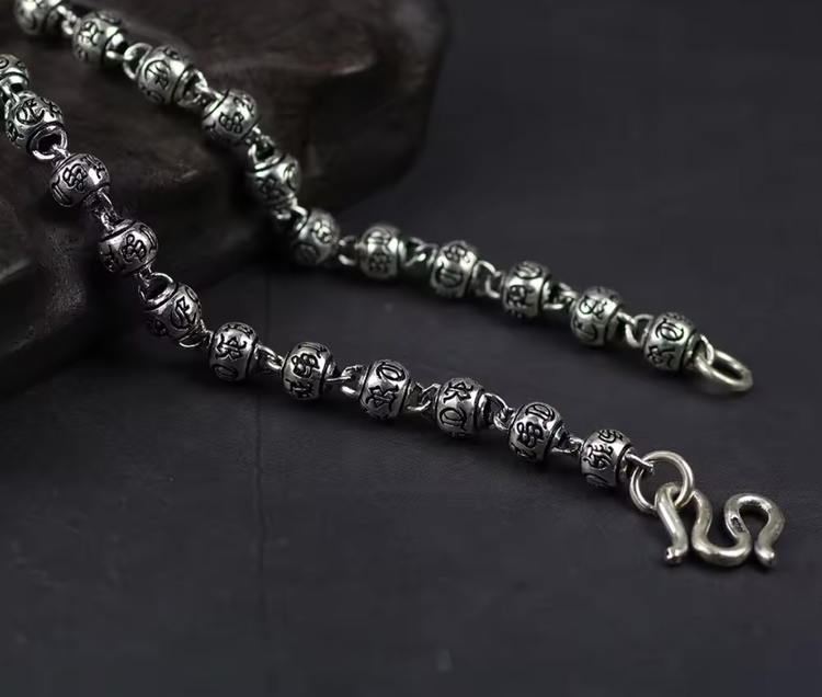 6mm Mantra S925 Chain Necklace