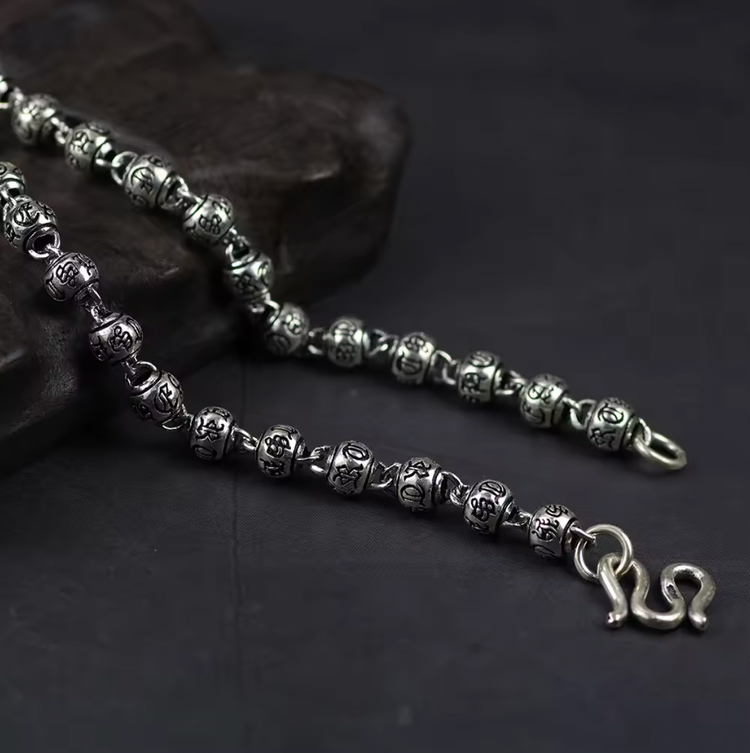 6mm Mantra S925 Chain Necklace