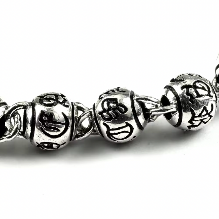 6mm Mantra S925 Chain Necklace