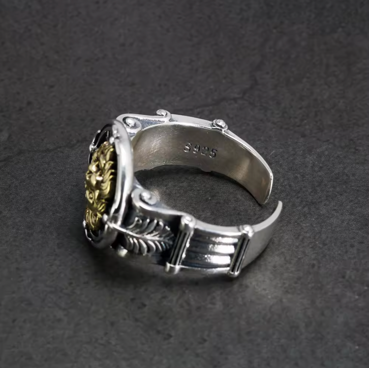 S925 Lion Ring Adjustable