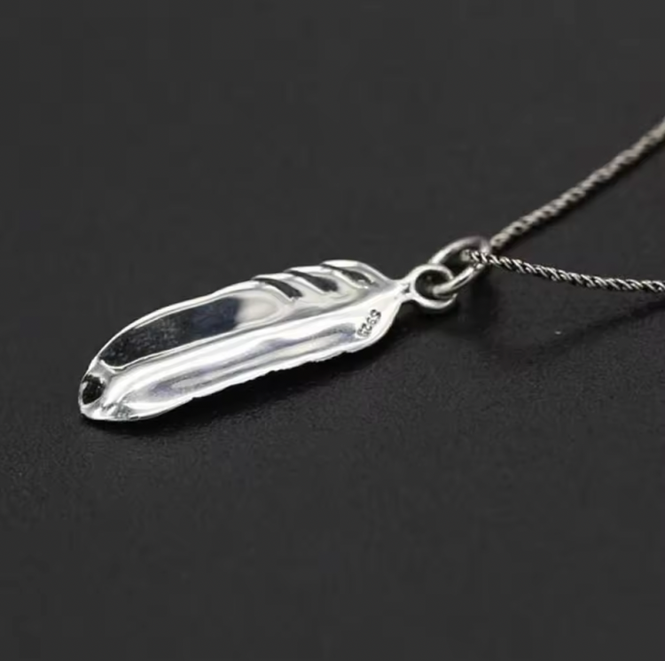 S925 Eagle Wing Feather Pendant