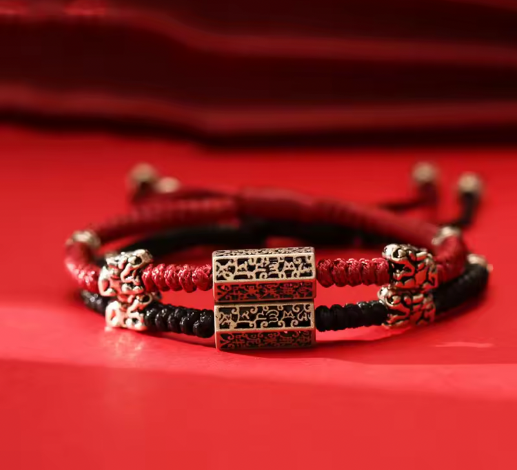 S925 Mantra Rope Bracelet for Piace