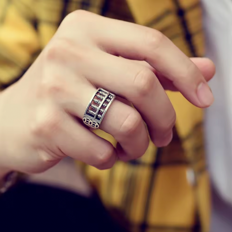 S925 Wealth Coin Ring Adjustable