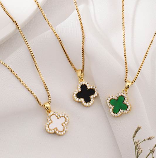 Lucky Clover Necklaces&Earrings