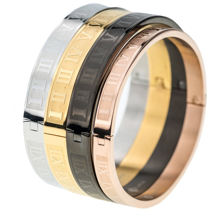 Roman Numerals Timeless Piece Bangle