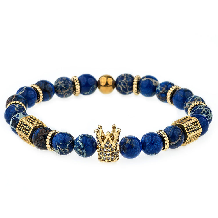 BLUE SEA JASPER CROWN