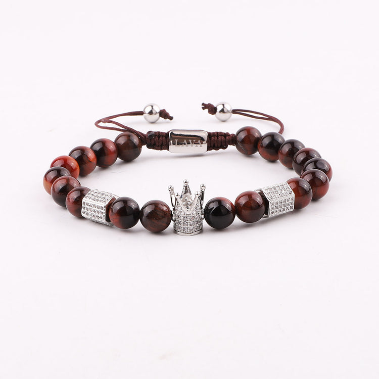RED TIGER EYE CROWN