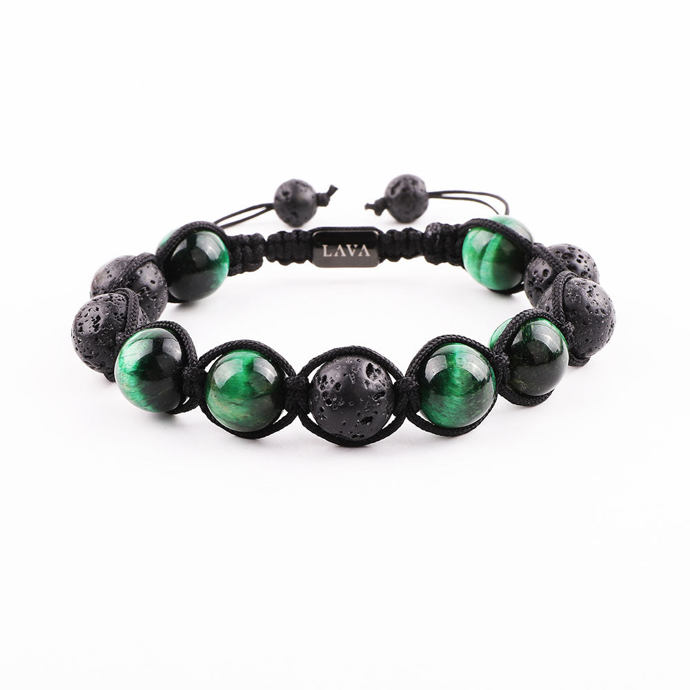 12mm GREEN T EYE LAVA
