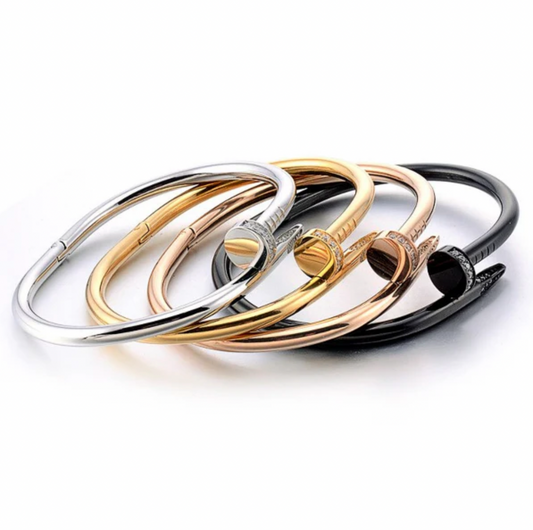 Nail Bangle Cuff Bracelet