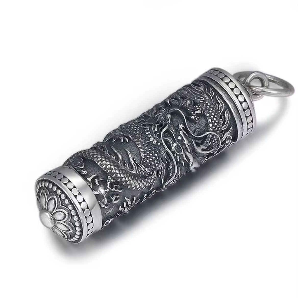 S925 Dragon Pendant Openable Locket
