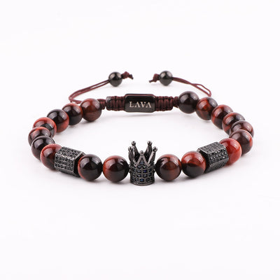 RED TIGER EYE CROWN
